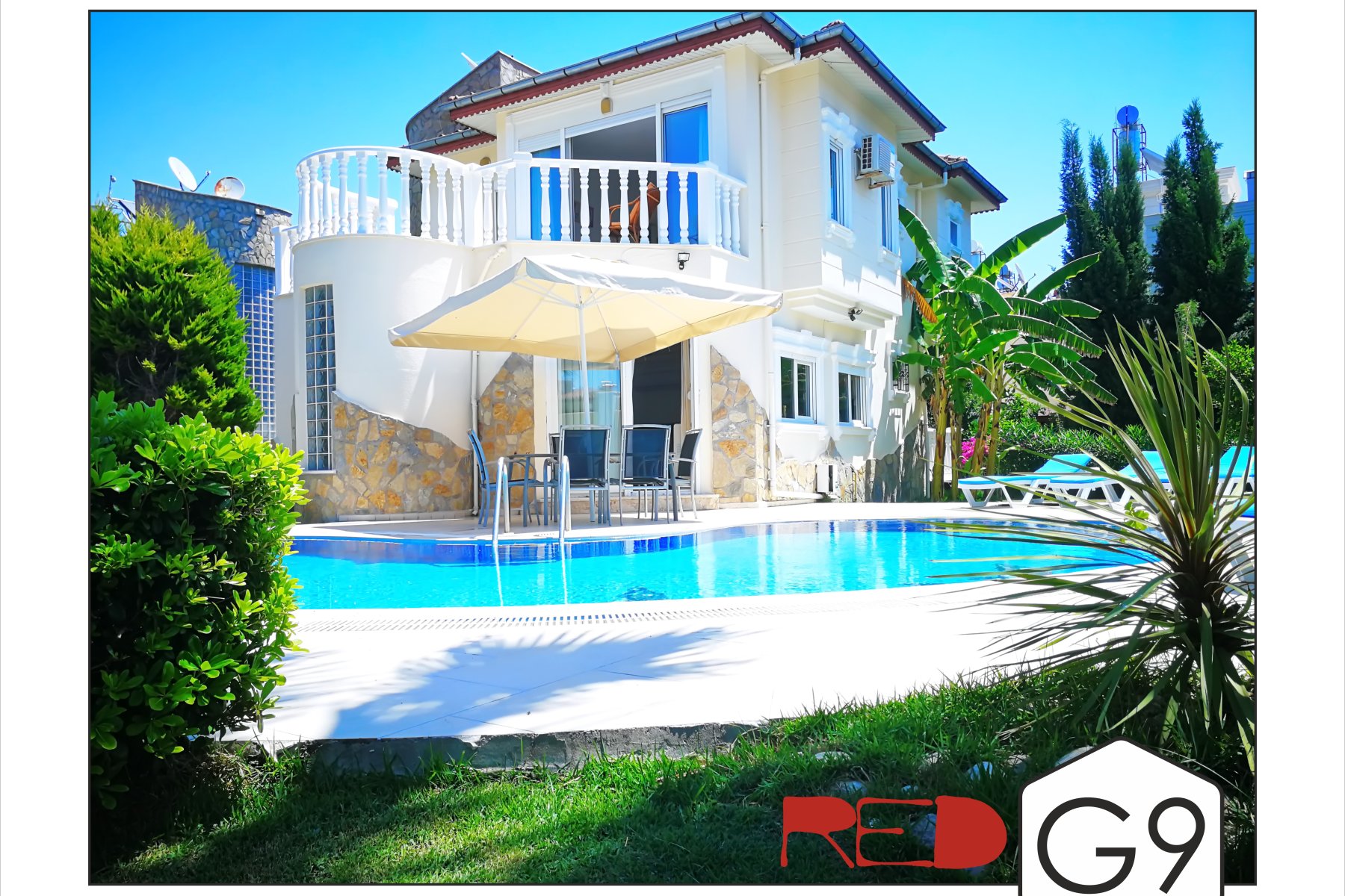 Antalya Belekte 3 Yatak Odalı Özel Havuzlu Villa 
