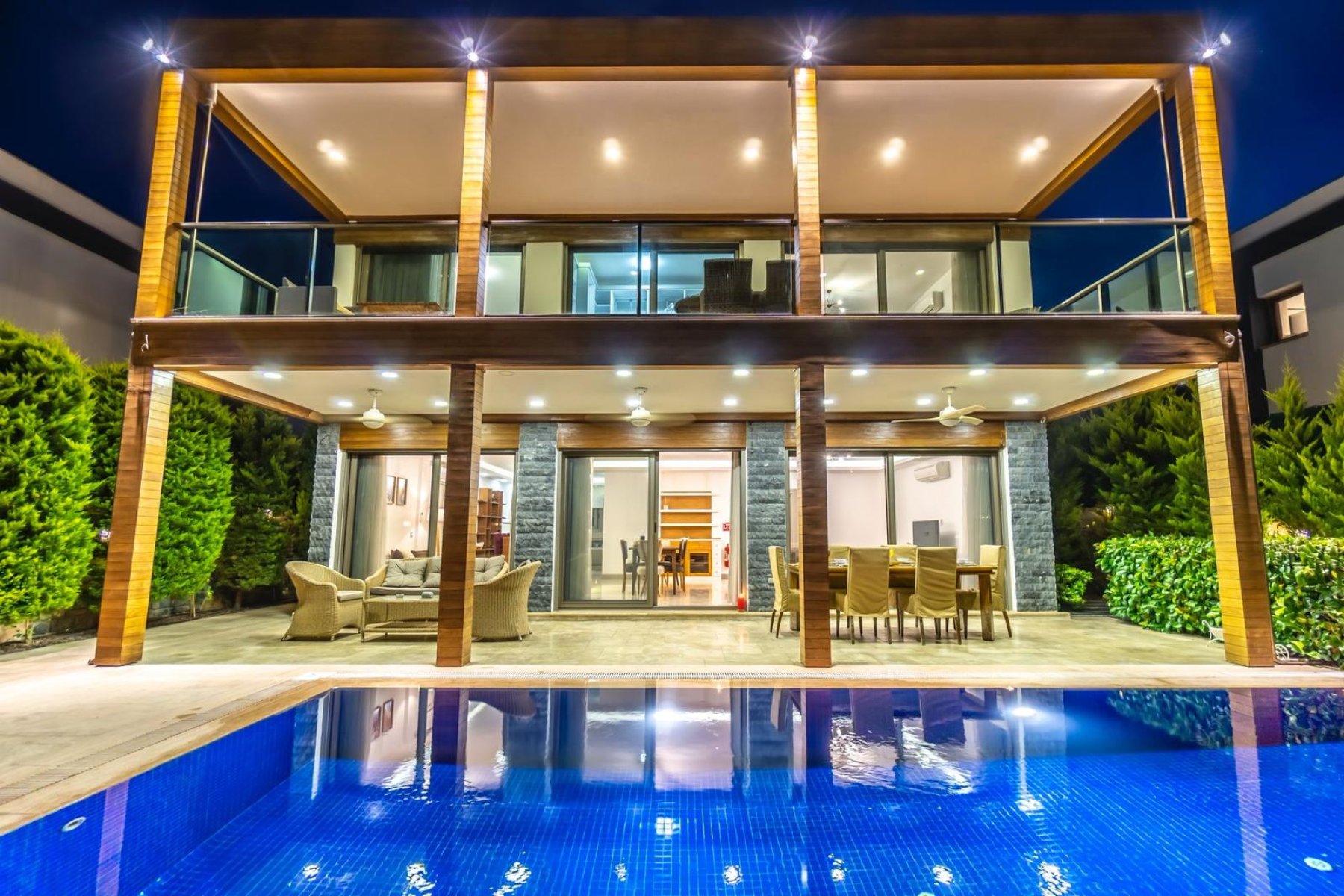 Bodrum Gümbet Plajında Özel Havuzlu Kiralık Villa Ala